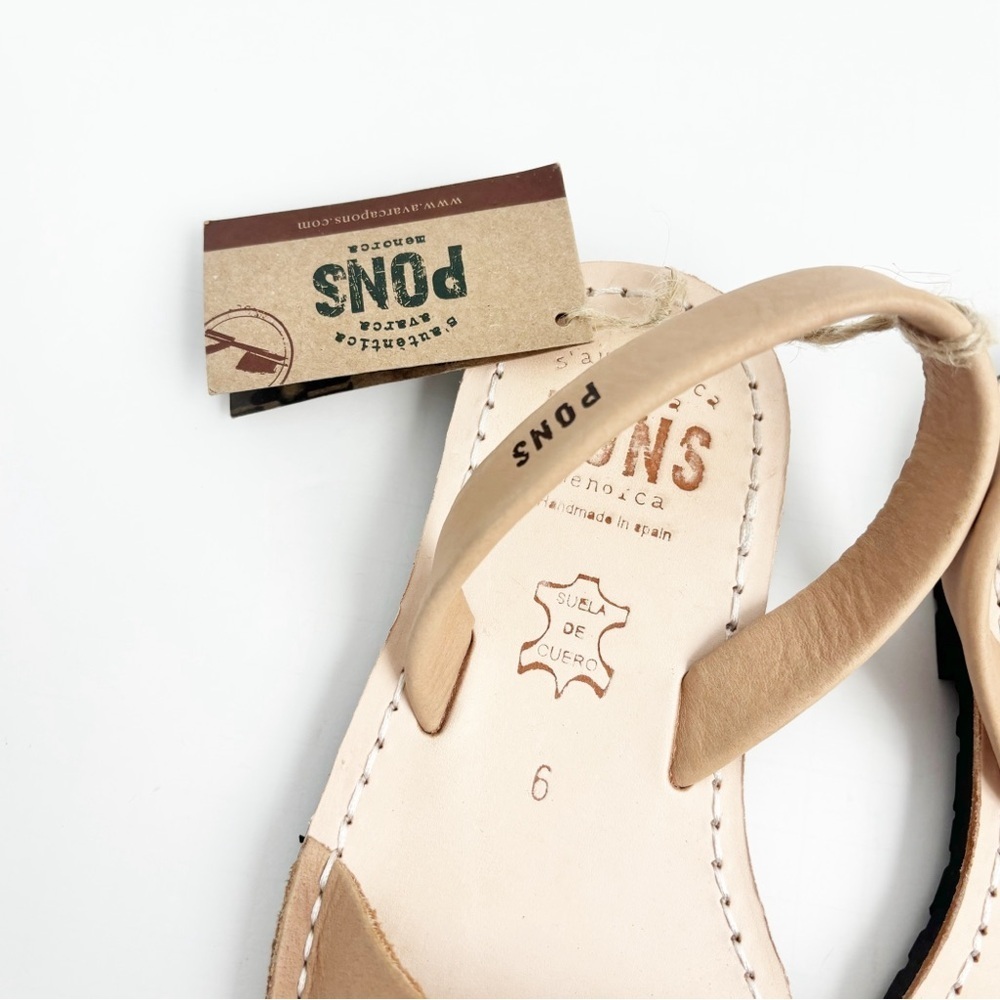 Pons Quintana Tan Leather Slingback Sandals - Picture 7 of 10